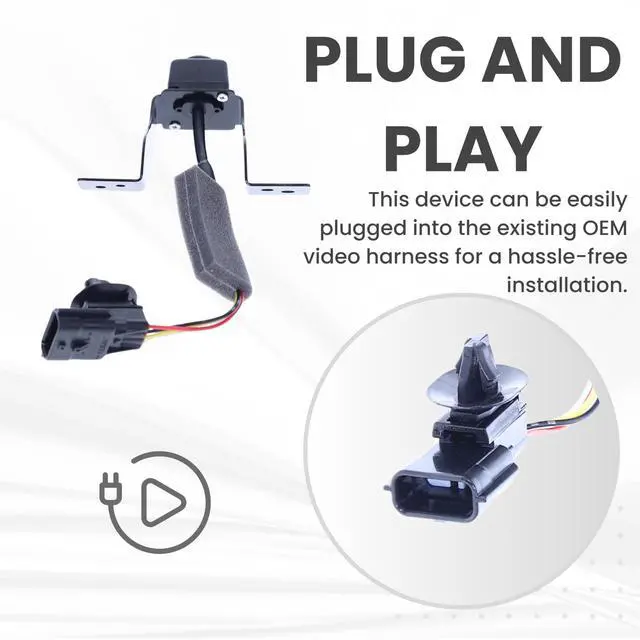 Alt view image 4 of 5 - Front View Backup Camera Replaces for 2017-2020 Nissan Pathfinder w/AVM OE Part # 284F19PJ1A, 284F19PJ0A, 284F1-9PJ1A, 284F1-9PJ0A