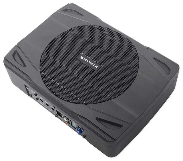 Alt view image 4 of 5 - Rockville SS8P 8" Slim Under-Seat Powered Car/Truck Subwoofer