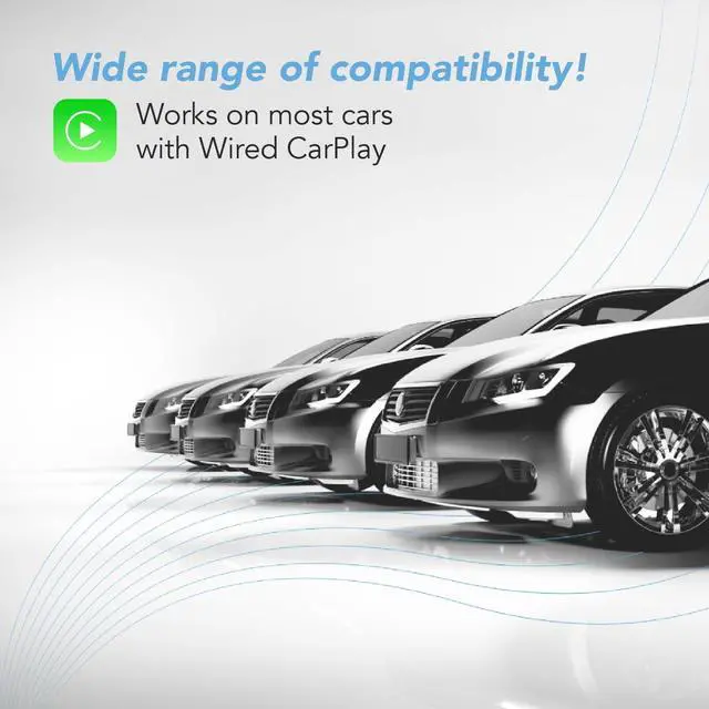 Alt view image 4 of 5 - Wireless CarPlay Adapter - Fastest 5Ghz - AutoSky - Plug and Play - USB-C and USB-A Cables - Wired CarPlay Required