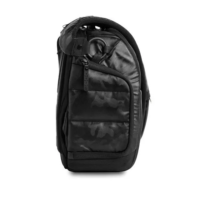 Alt view image 5 of 5 - STM Dux 16L Premium Tech Messenger Bag - Carry On Travel Laptop Bag (Fits 15" Laptops) - Dual Format, Water Resistant & Luggage Passthrough - Black Camo (stm-112-377P-04)
