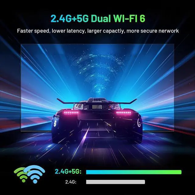 Alt view image 5 of 5 - HK1 K8Mini Android 14.0 Smart TV Box 2GB RAM 16GB ROM RK3518 Quad Core CPU Mali-450 GPU Support 2.4G/5G WiFi BT5.0 - Model No.: HK1 K8Mini 2GB 16GB