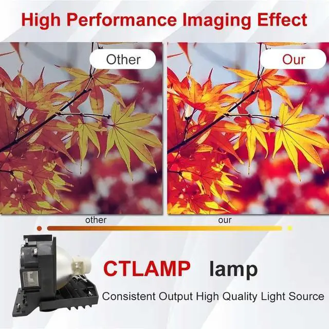Alt view image 4 of 5 - CTLAMP A+ Quality DT01585 Replacement Projector Lamp Bulb with Housing Compatible with HITACHI DWU951 DWX951 DXG1051