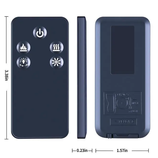 Alt view image 2 of 3 - New Fireplace Replacement Remote Control fit for Dimplex Electric Fireplace RLG20 RLG20BR RLG20FC RBFL24BR RBFL24FC RLG25 RLG25BR RLG25FC RX-RBFL30FC BFL42FC X-RBFL42BR etc.