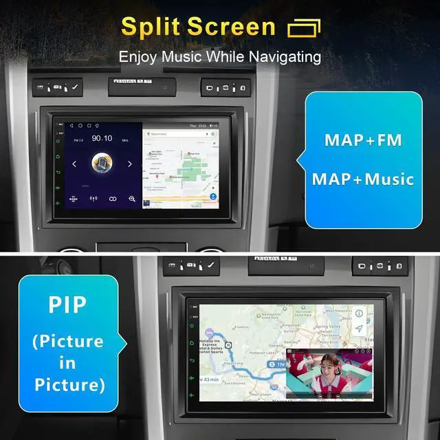 Alt view image 5 of 5 - Car Stereo for Chevy Silverado GMC Sierra Yukon 2007-2013, 7 Inch Touch Screen Stereo, Android12 2G+32G with CarPlay Android Auto Bluetooth GPS Navigation