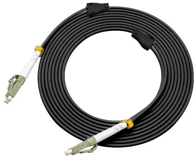 Main image of Jeirdus 65ft LC to LC Outdoor Armored Duplex 50/125 OM2 Fiber Optic Cable Jumper Optical Patch Cord Multimode 20Meters 20M LC-LC