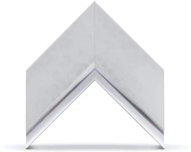 Alt view image 3 of 5 - Contemporary Silver 65" Premiere Deco TV Frame - Compatible ONLY with Samsung The Frame TV and Pro TVs (Fits 2021-2026, LS03A, LS03B,LS03C,LS03D,LS03FA,LS03FW)