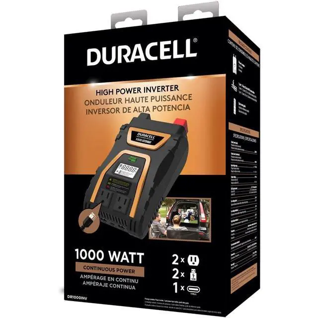 Alt view image 4 of 5 - Duracell 1000W Power Inverter