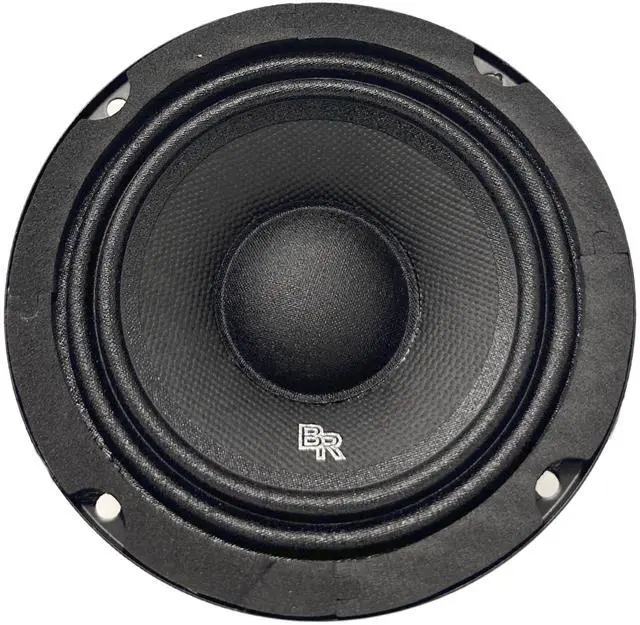 Main image of Bass Rockers BRM4v2 4 Inch Metal Basket 100 RMS Mid-Range Coaxial Circle Speakers, Car Audio 8 Ohms, 225 W Max Pair