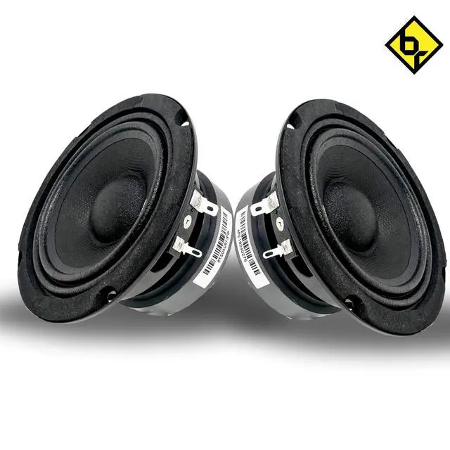 Alt view image 4 of 5 - Bass Rockers BRM4v2 4 Inch Metal Basket 100 RMS Mid-Range Coaxial Circle Speakers, Car Audio 8 Ohms, 225 W Max Pair