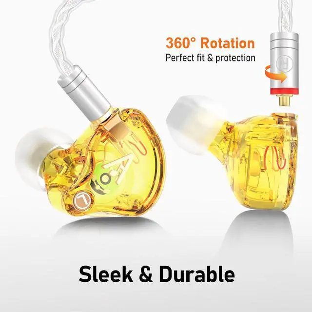 Alt view image 5 of 5 - Vibes 202MC USB-C Wired Earbuds - USBC HiFi in Ear Headphones for iPhone 17/16/15 - Noise Isolating Ear Buds w/ Mic - Clear Sound, Deep Bass & Comfort-Fit Earphones - Silver Plated Cord, Carrying Case