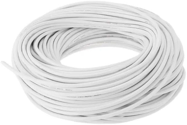 Main image of HEROFFIX Electrical Ground Wire Automotive Power Wire 200FT White TC 1 Pcs 22Gauge 4 Conductor Fully Insulated& Soft Touch Jacket Universal