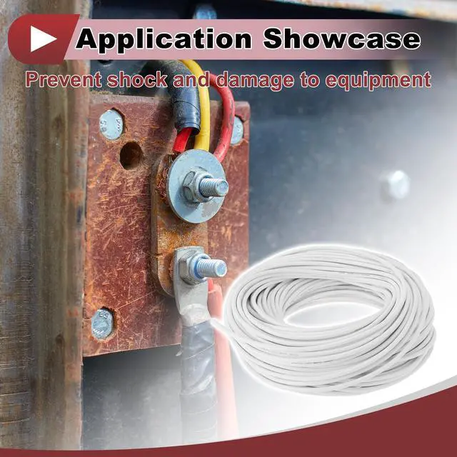 Alt view image 3 of 5 - HEROFFIX Electrical Ground Wire Automotive Power Wire 200FT White TC 1 Pcs 22Gauge 4 Conductor Fully Insulated& Soft Touch Jacket Universal