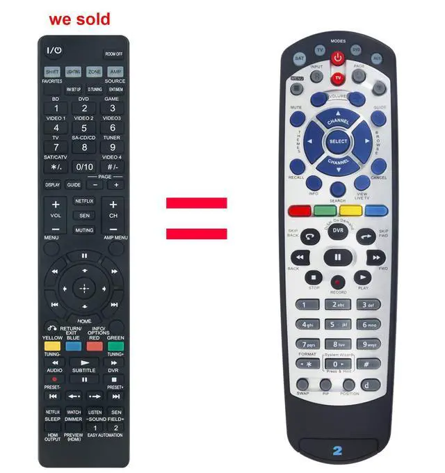 Alt view image 2 of 2 - Allimity New 21.1 Replacement IR UHF Remote Control fit for Dish Network 21.1