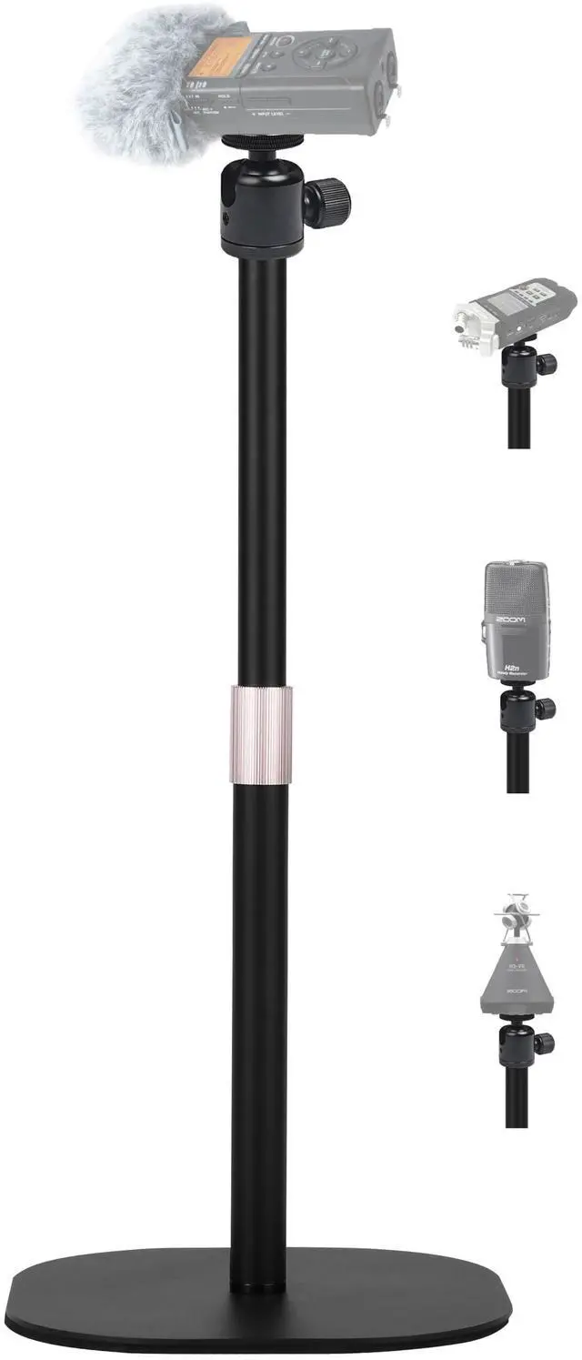 Main image of AceTaken Tabletop Portable Recorder Tripod Stand Holder for Zoom Recorder H1essential,H4essential,H6essential,Q2n,H2n and Tascam DR-05X DR-40X DR-07X X8 Handheld recorders