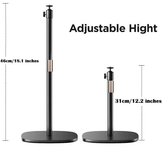 Alt view image 2 of 5 - AceTaken Tabletop Portable Recorder Tripod Stand Holder for Zoom Recorder H1essential,H4essential,H6essential,Q2n,H2n and Tascam DR-05X DR-40X DR-07X X8 Handheld recorders