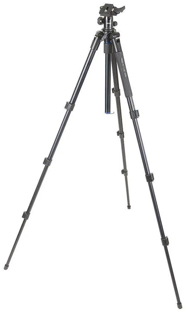 Alt view image 5 of 5 - SLIK PRO AL-324-BH4 Aluminum Tripod Kit w/SBH-400 Ball Head 55" Tall (613-360) - Rapid Flip Mechanism - Folds Down to 20", Weighs 3.4lbs, Supports 8.8lbs