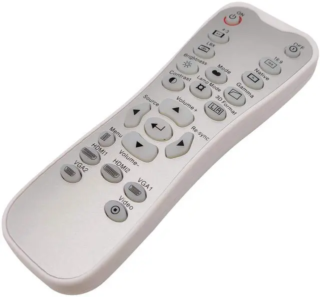Alt view image 3 of 5 - INTECHING BR-3067B Projector Remote Control for Optoma DH1011, EH300, HD131X, HD131Xe, HD131Xw, HD25, HD2500, HD25e, HD25-LV, HD25-LV-WHD, HD30, HD30B