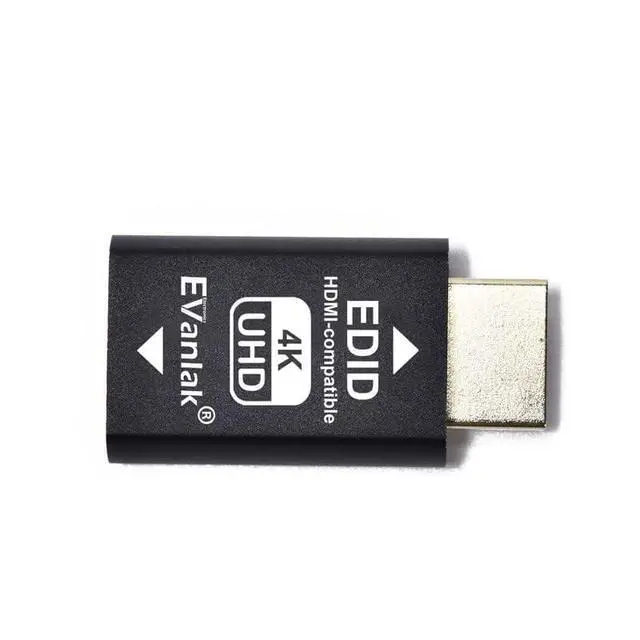 Alt view image 3 of 5 - EVanlak 3rd Generrtion Hdmi Edid Emulator Passthrough Eliminated Emulator Adapter Work with Mac Thunderbolt to HDMI Switches/Extender/AV Receiver/Video Splitters 4k- 3840x2160@60Hz-2pack