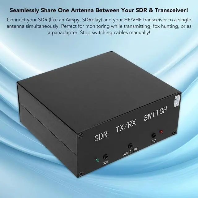 Alt view image 2 of 5 - Antenna Sharer SDR Transceiver 100W Antenna TR Switch DC 160MHz Aluminum Alloy Box Device 13.8V DC 200mA with Host, Power Cord