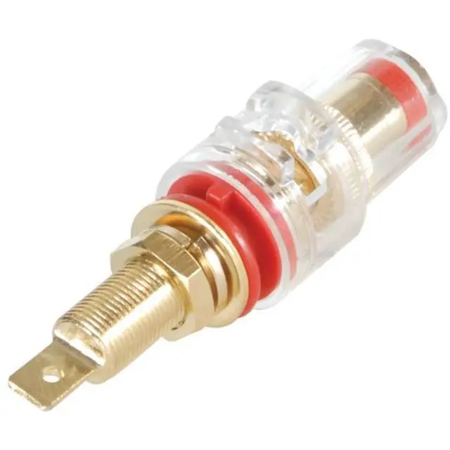 Alt view image 2 of 2 - Dayton Audio BPFI-G Fully Insulated Binding Post Banana Jack Pair Gold