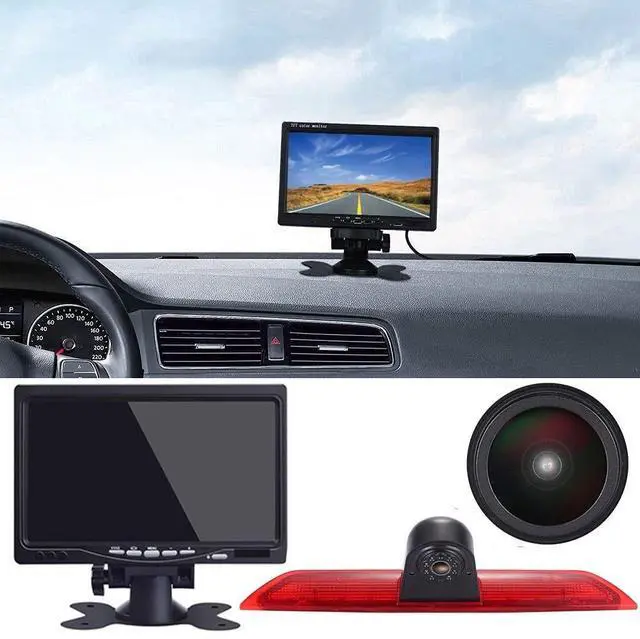 Main image of 7" LCD Monitor+Super HD 1280 * 720 Pixels Brake Light Rear View Backup Camera Third Brake Lamp Reverse Camera for Ford Transit tourneo Custom Jumbo Kasten V363 F150 F250 F350 V636 MK8 2012-2020