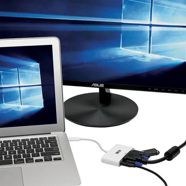 Alt view image 4 of 5 - Tripp Lite USB C to DVI Multiport Video Adapter Converter 1080p w/USB-A Hub & USB-C PD Charging Port, Thunderbolt 3 Compatible, USB Type C, USB Type-C (U444-06N-DU-C)