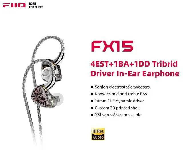 Alt view image 3 of 5 - FIIO FX15 Six-Driver Hybrid in Ear Monitors