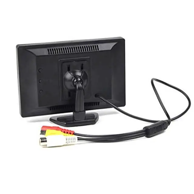 Alt view image 3 of 5 - EKYLIN Car Monitor, 5" Wide Input Truck/in-Car LCD Screen, Dual Mounting Bracket, 2 RCA Channel for Backup Camera/Rear View/DVD/Media Player