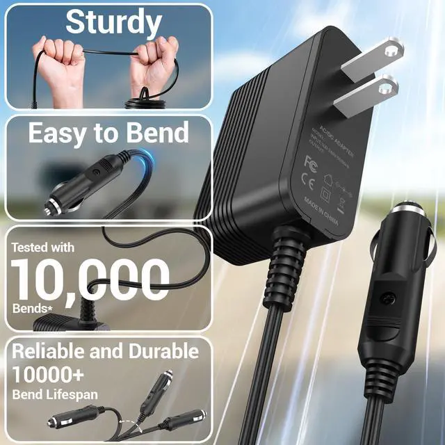 Alt view image 4 of 5 - 12V Charger for Innovative America #9101 Light for Ranger #9102 Heavy MUTT Mobile Universal Trailer Tester CHR0001 TNS 30W-120050-2 Fotexco CL-1250 Power Supply