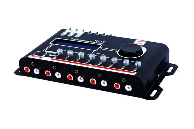Alt view image 3 of 5 - SSP 2.8 Digital Signal Processor & Equalizer 15-Band Graphic EQ, 2 Input/8 Output, 12 Presets, Built-in Crossover for Car Audio Enhancement