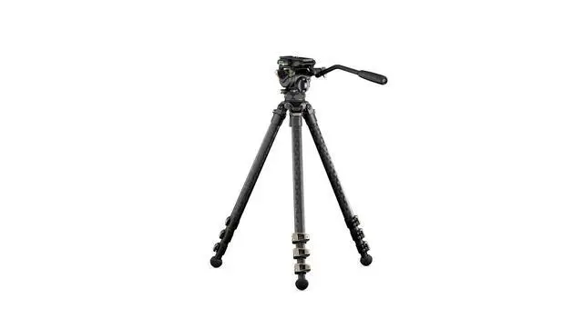 Alt view image 3 of 5 - Tilta CT08 75mm Cine Fluid Head with 3-Stage Carbon Fiber Tripod Legs - Forest Camo (8KG)