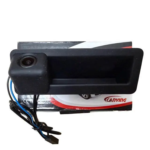 Alt view image 2 of 5 - Canying Car Rear View Reverse Back Trunk Handle Camera Special for BMW E60 E61 E70 E71 E72 E82 E88 E84 E90 E91 E92 E93 X1 X5 with Moving Parking line