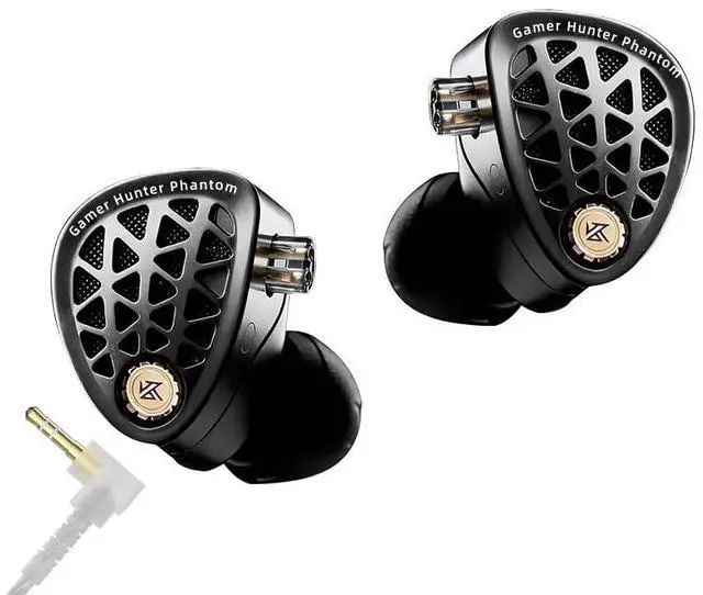 Main image of HIFIXAUDIO KZ Phantom Gaming in-Ear Monitor, Hi-Fi Grade Flagship Esports IEMs with Full-Metal Cavity, Wired Earbuds with Detachable Recessed 2-Pin Cable (3.5mm No Mic)