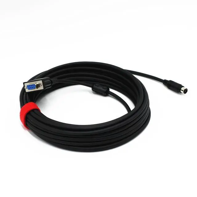 Alt view image 5 of 5 - Wood Thrush PTZ Camera Control Cable, 8-Pin Mini-DIN to RS232 VISCA Cable for Long-Distance Camera Control. Connect to Joystick, Keyboard, or PC. Compatible with Most Major Brands. (49.2ft/15m)