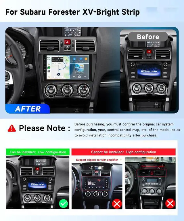 Alt view image 2 of 5 - Rimoody Linux System Car Stereo for Subaru Forester 2014 2015/Subaru WRX Impreza 2012-2014 Wireless Carplay & Android Auto, 9'' IPS Touchscreen YouTube Video Vi-Link FM/RDS DSP SWC Backup Camer