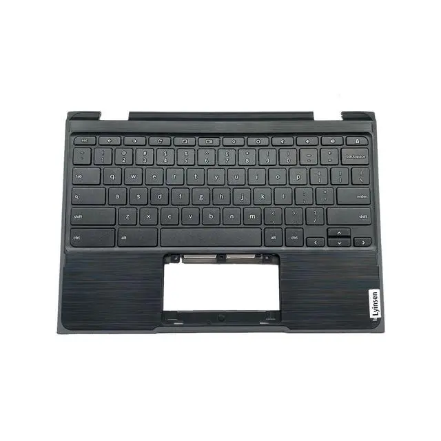 Alt view image 2 of 5 - Lyinsen Replacement for Lenovo Chromebook 300E Gen AST Laptop Upper Case Palmrest Keyboard Assembly Part 11.6" 5CB0Z21541 Top Cover Black