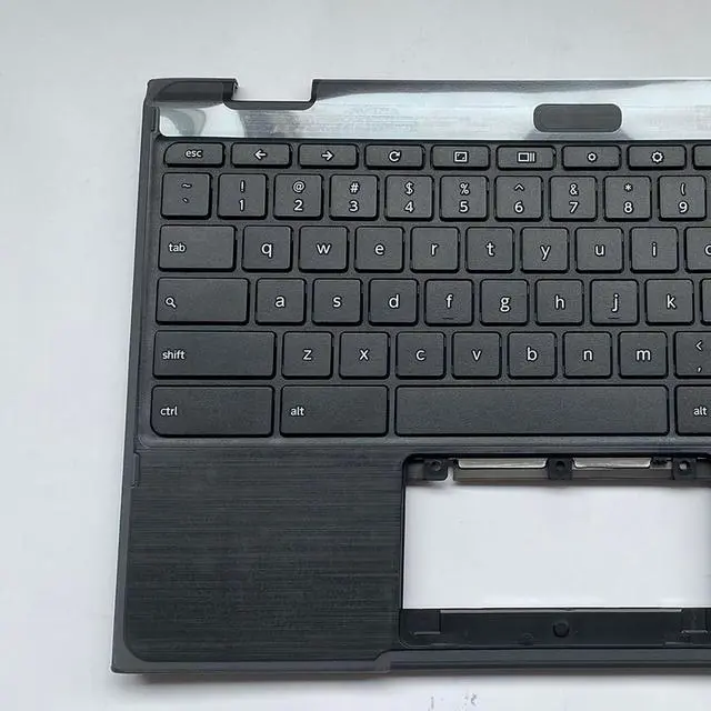 Alt view image 3 of 5 - Lyinsen Replacement for Lenovo Chromebook 300E Gen AST Laptop Upper Case Palmrest Keyboard Assembly Part 11.6" 5CB0Z21541 Top Cover Black