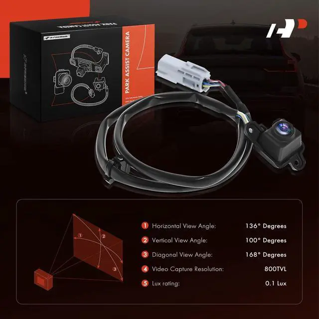 Alt view image 2 of 5 - A-Premium Rear View Backup Camera Compatible with Chevrolet