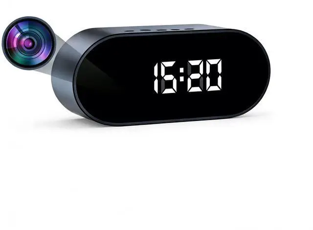 Main image of JNWMYQFC Clock Camera - Indoor Security Camera - Indoor Security Nanny Camera for Baby Monitor, 150 Wide Angle Field of View Hidden Camera Clock, 1080P Camera for Home Security