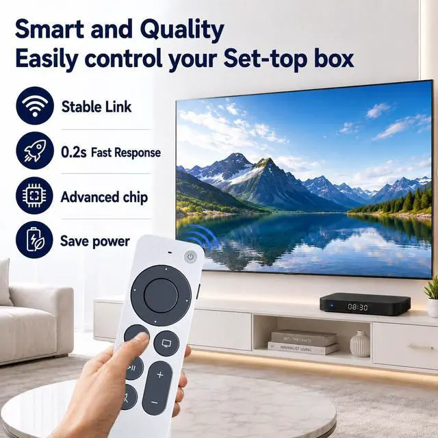 Alt view image 2 of 5 - MOVHEIYL Replacement Remote Control Compatible for Apple TV A2540 A2584 (Without Voice Function)