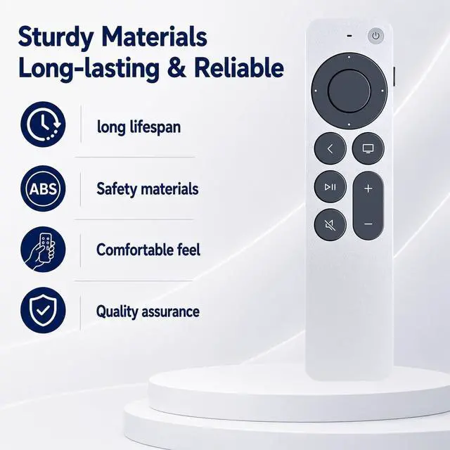 Alt view image 3 of 5 - MOVHEIYL Replacement Remote Control Compatible for Apple TV A2540 A2584 (Without Voice Function)