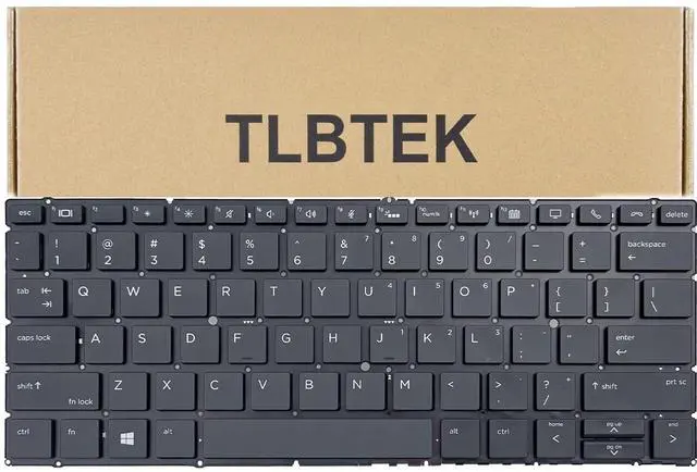 Main image of TLBTEK Backlight Laptop Keyboard Replacement Compatible with HP EliteBook X360 830 G5 830 G6 L40527-061 L40527-B31 Series Laptop