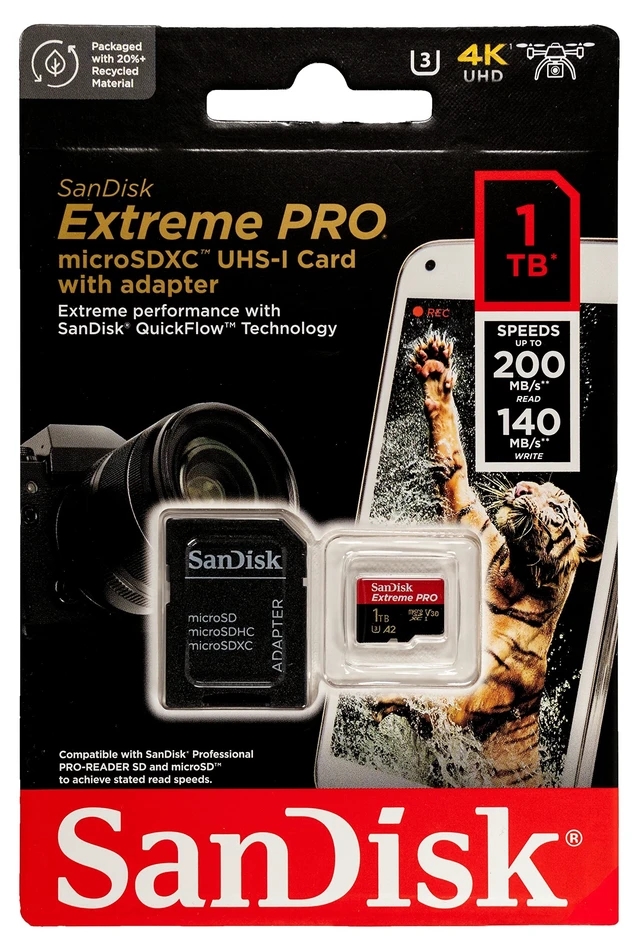 Alt view image 2 of 5 - SanDisk MicroSDXC Extreme Pro 1TB Memory Card, for GoPro Cameras