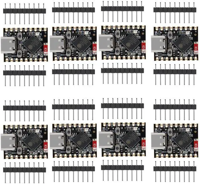 Main image of 8PCS Supermini ESP32-S3 Type-C Development Board, Dual-Core 160MHz RISC-V Processor, 2.4GHz WiFi + Bluetooth 5.0, Builtin 4MB Flash for IoT Wearable, Smart Homes & Arduino