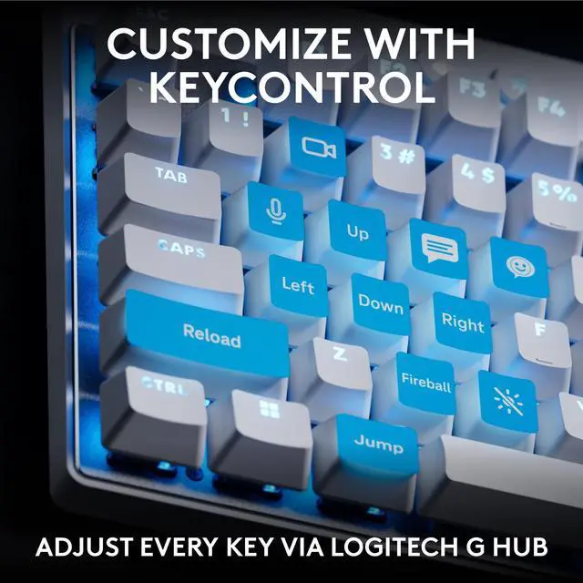 Alt view image 5 of 5 - Logitech G PRO X TKL Rapid (Tenkeyless) Wired Gaming Keyboard: Magnetic Analog Switches with Rapid Trigger, Lightsync RGB, Detachable USB-C Cable, Volume Roller & Media Buttons - White