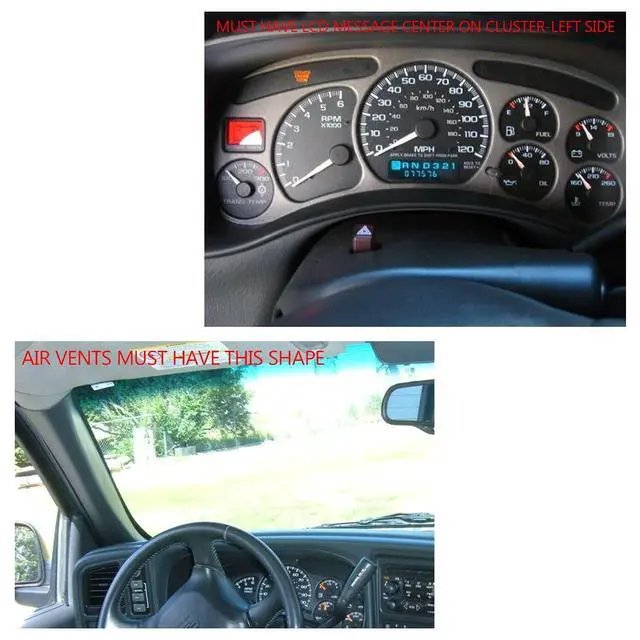 Alt view image 3 of 5 - YHB Double DIN Dash Kit W/Wiring Harness & Antenna Adapter Fit 1999-2002 GM Full-Size Trucks/SUV's Silverado Sierra - Double Din Dash Bezel Cover Kit Car Stereo Radio Install Dash Kit