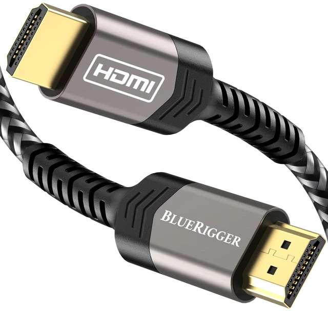 Main image of BlueRigger 8K HDMI 2.1 Cable 6FT - 4 Pack (8K 60Hz, 48Gbps, HDMI Cord, HDR10+, HDCP2.3, eARC, Cotton Braided) - 8K HDMI Cable Compatible with PS5, PS4, Xbox, Apple TV, HDTV, Laptop, PC