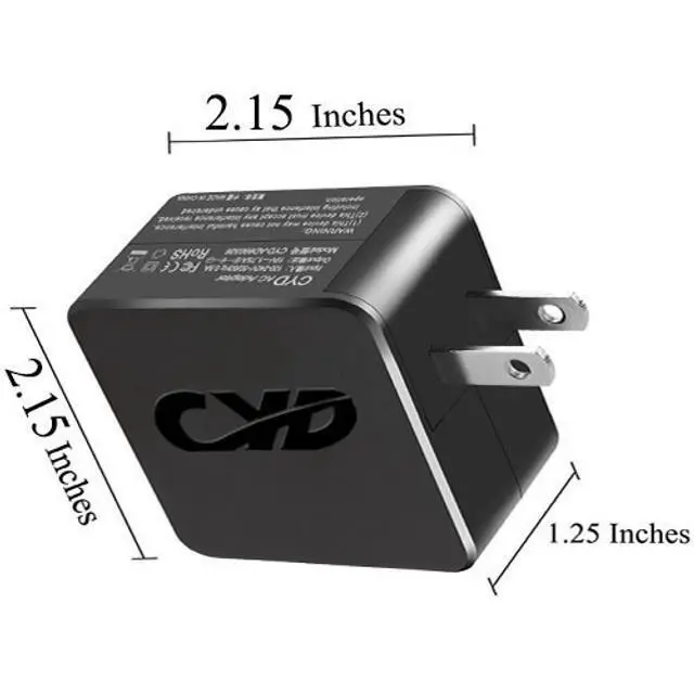 Alt view image 4 of 5 - CYD 24W 12V 2A PowerFast Laptop Charger Compatible for Asus Power Supply Chromebook-C100 C100P C201 C201P C201PA ADP-24EW B Power-Supply-Cord