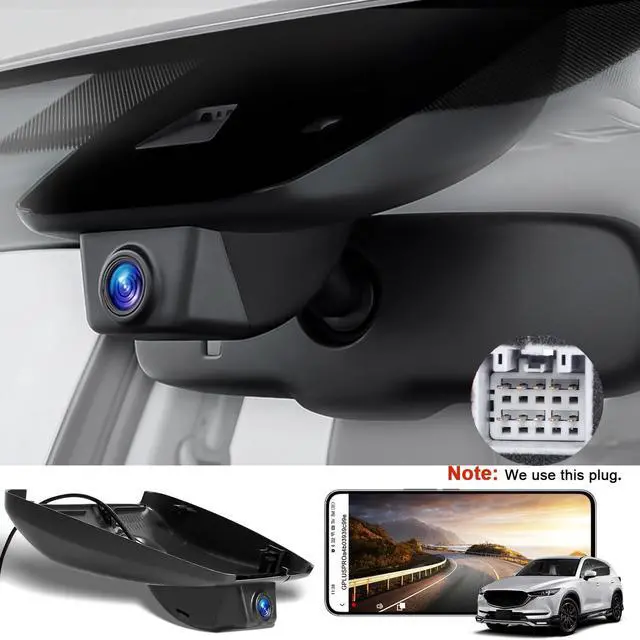 Alt view image 2 of 5 - SIXTOP 4K Dash Cam for Mazda CX5 CX-5 2019-2025 & Mazda CX-9 2020-2024 2.5 S, OEM Factory Look Front Camera, WiFi & App Control,Night Vision, G-Sensor Loop Recording, Easy to Use