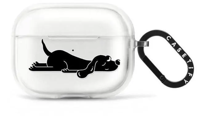 Main image of CASETiFY Impact Airpods Pro (3rd) Case with Ring - Sleeping Dog - Frost